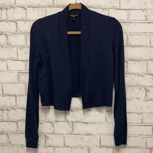 BR Navy Open Front Cardigan